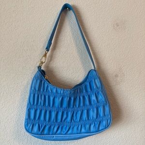 blue baguette bag